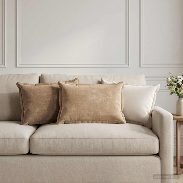 Vidaxl kussensloop 2 st houten bruin 30 x 50 cm chenille stof