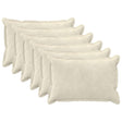 Vidaxl kussensloop 6 pcs houten crèmekleurig 40 x 60 cm