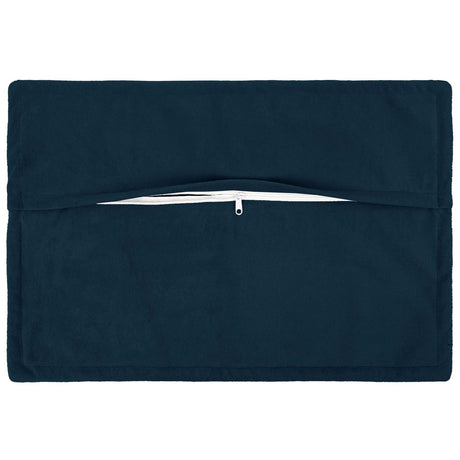 Vidaxl kussensloop 6 pcs houten blauw 40 x 60 cm microfiber fleece