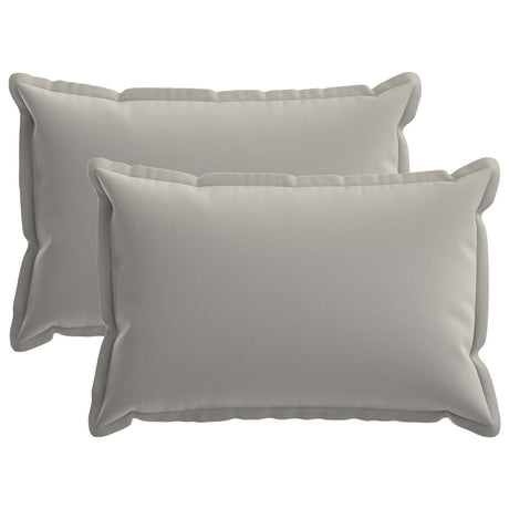 Vidaxl kussensloop 2 st houten grijs 40 x 60 cm polyester