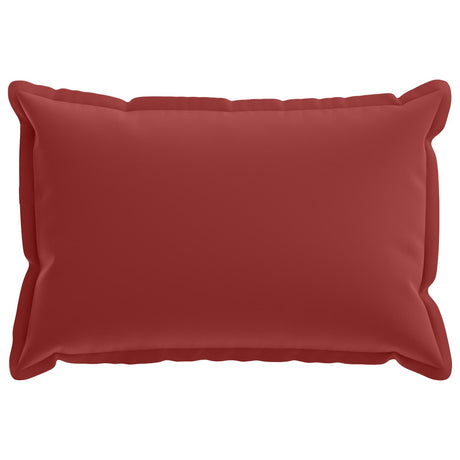 Vidaxl kussensloop 6 st houten wijnrood 40 x 60 cm polyester