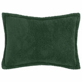 Vidaxl kussensloop 6 pcs houten donkergroen 40 x 60 cm bouclé