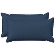 Vidaxl kussensloop 2 pcs houten blauw 40 x 70 cm faux linnen