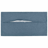 Vidaxl kussensloop 6 pcs houten jeans blauw 40 x 70 cm faux linnen
