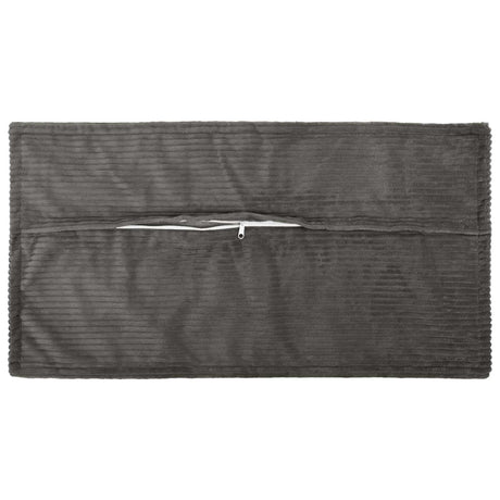 Vidaxl kussensloop 6 st houten donkergrijs 40 x 70 cm corduroy