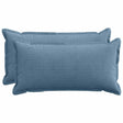 Vidaxl kussensloop 2 st houten blauw 40 x 70 cm corduroy