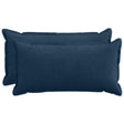 Vidaxl kussensloop 2 st houten marineblauw 40 x 70 cm corduroy
