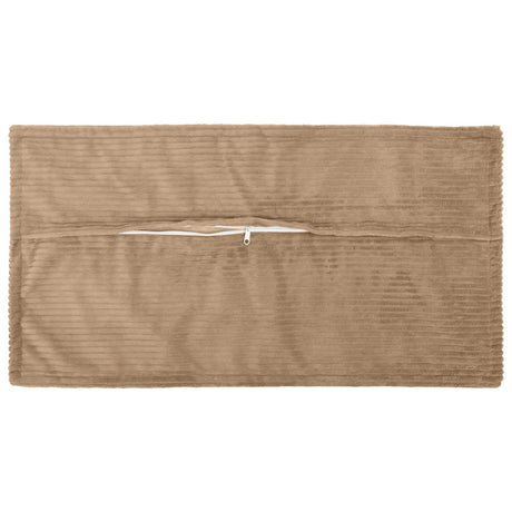 Vidaxl kussensloop 2 st houten bruin 40 x 70 cm corduroy