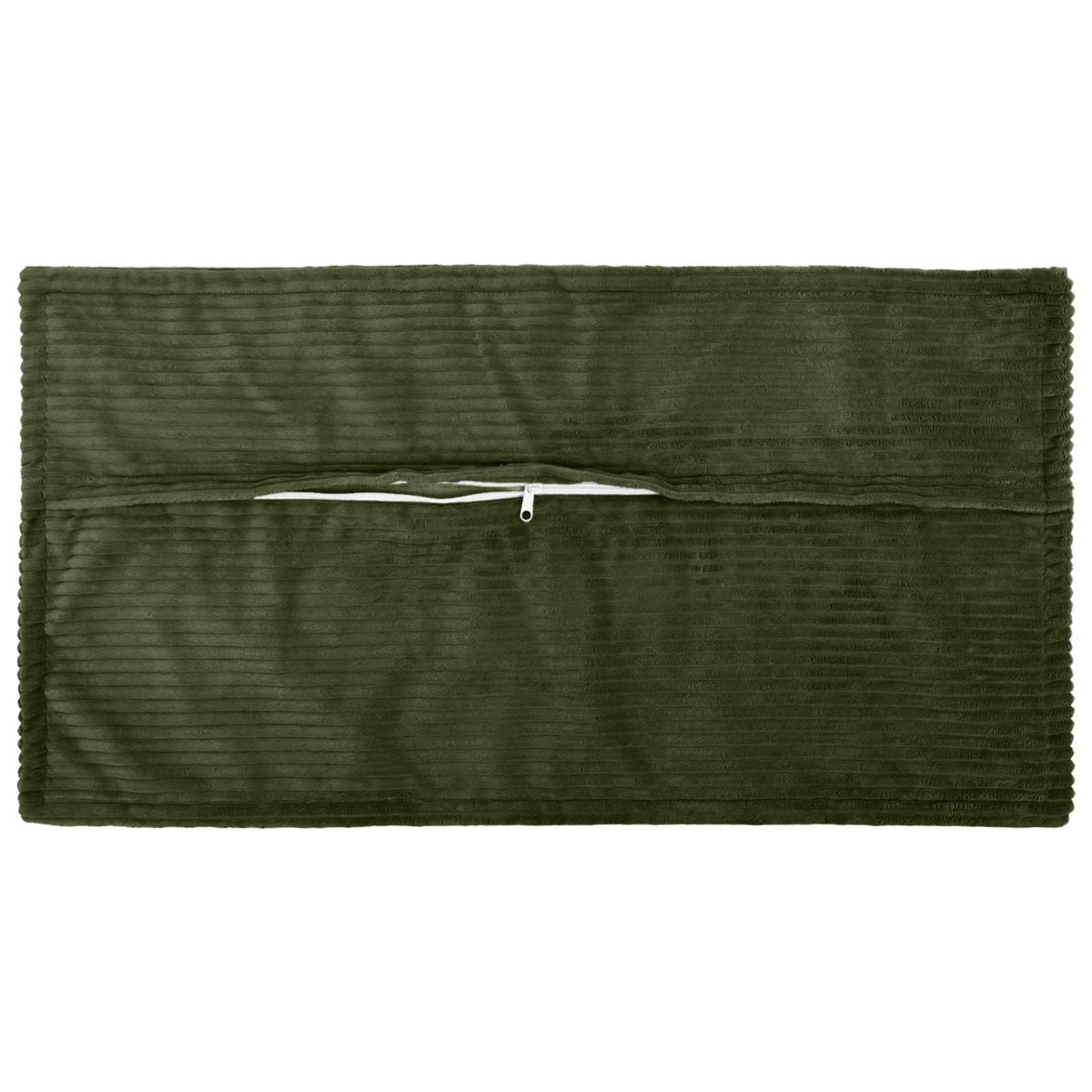 Vidaxl kussensloop 6 st houten groen 40 x 70 cm corduroy