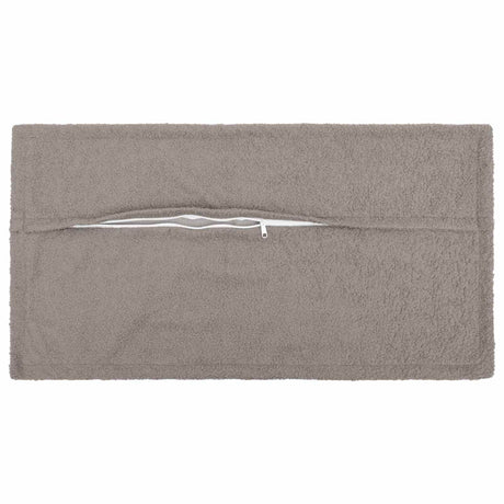 Vidaxl kussensloop 2 pcs houten lichtgrijs 40 x 70 cm bouclé