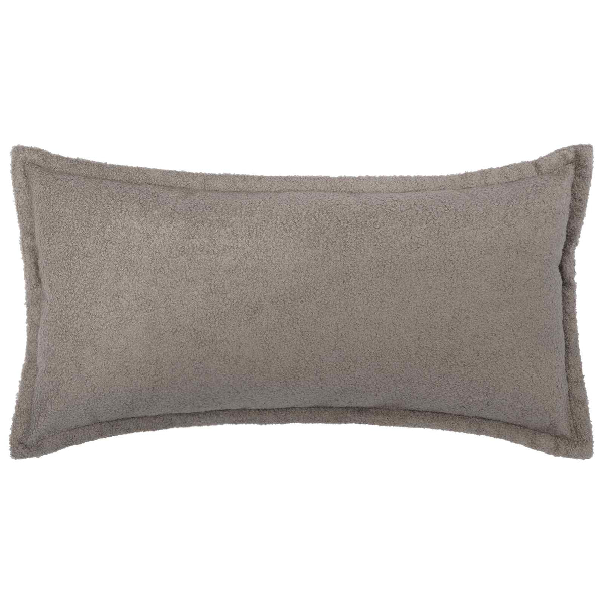 Vidaxl kussensloop 6 st houten lichtgrijs 40 x 70 cm bouclé