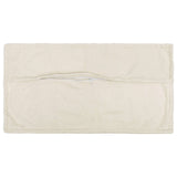 Vidaxl kussensloop 2 pcs houten crèmekleurig 40 x 70 cm bouclé