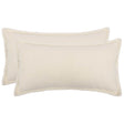Vidaxl kussensloop 2 pcs houten crèmekleurig 40 x 70 cm bouclé