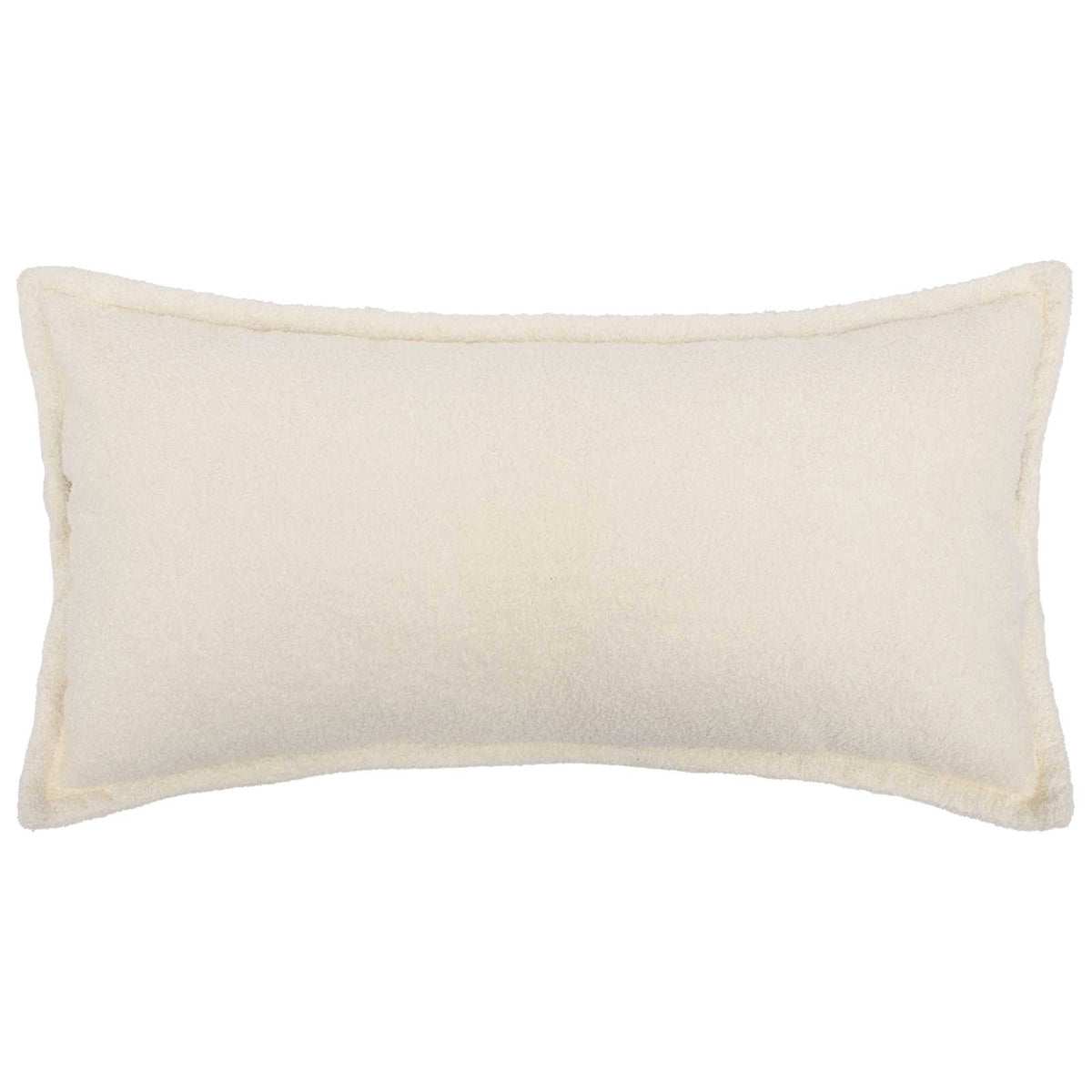 Vidaxl kussensloop 2 pcs houten crèmekleurig 40 x 70 cm bouclé