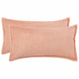 Vidaxl kussensloop 2 pcs houten roze 40 x 70 cm bouclé
