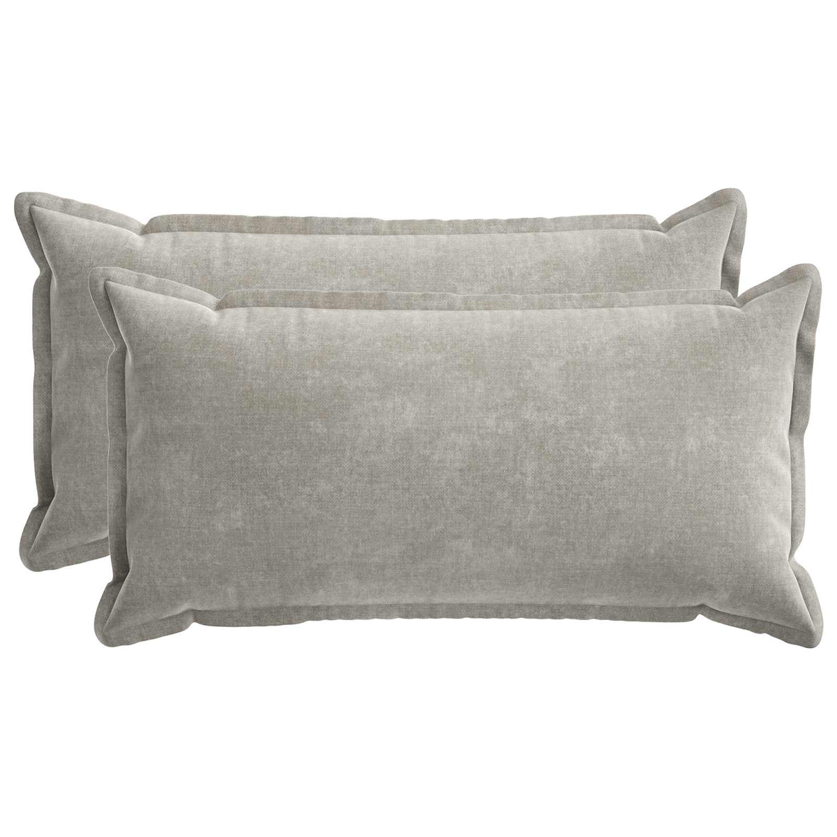 Vidaxl kussensloop 2 st houten lichtgrijs 40 x 70 cm chenille stof