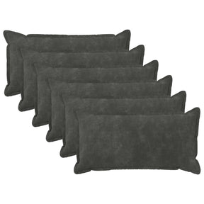 Vidaxl kussensloop 6 pcs houten antracietkleurig 40 x 70 cm