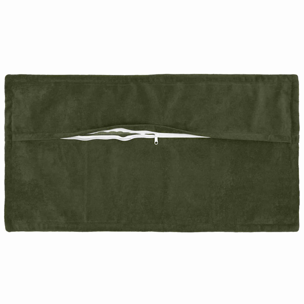Vidaxl kussensloop 2 pcs houten groen 40 x 70 cm microfiber fleece