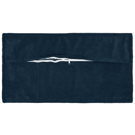 Vidaxl kussensloop 2 pcs houten blauw 40 x 70 cm microfiber fleece
