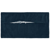 Vidaxl kussensloop 6 pcs houten blauw 40 x 70 cm microfiber fleece