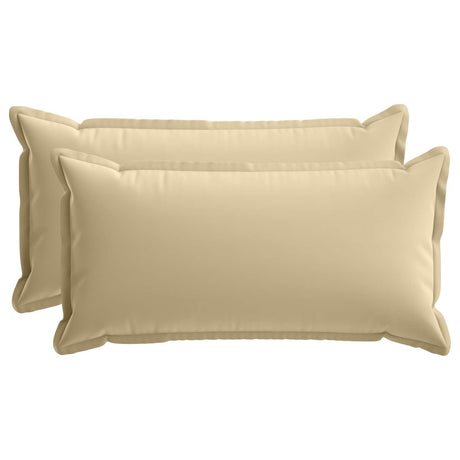 Vidaxl kussensloop 2 st houten beige 40 x 70 cm polyester