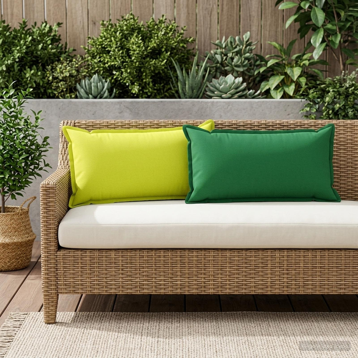 Vidaxl kussensloop 2 st houten helder groen 40 x 70 cm polyester