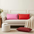 Vidaxl kussensloop 6 st houten roze 40 x 80 cm polyester