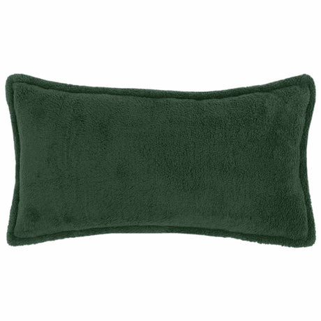 Vidaxl kussensloop 2 st houten donkergroen 40 x 70 cm bouclé