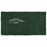 Vidaxl kussensloop 6 pcs houten donkergroen 40 x 70 cm bouclé