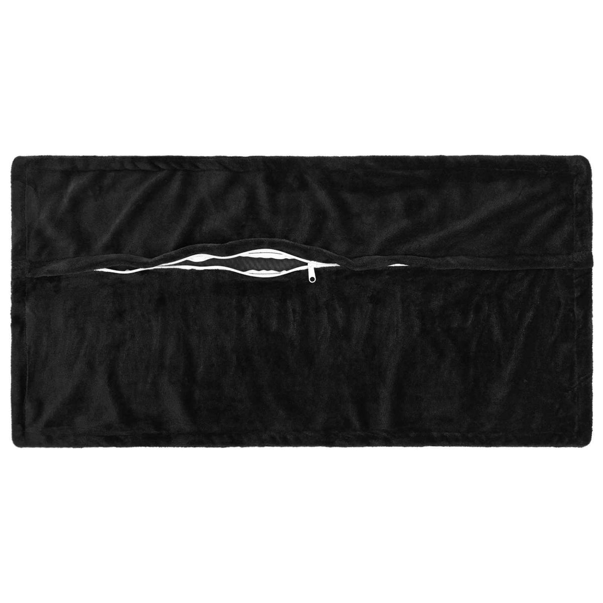 Vidaxl kussensloop 6 pcs houten zwart 40 x 70 cm flanel