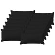 Vidaxl kussensloop 12 pcs houten zwart 40 x 80 cm faux linnen