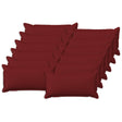 Vidaxl kussensloop 12 pcs houten wijnrood 40 x 80 cm faux linnen