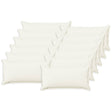 Vidaxl kussensloop 12 pcs houten wit 40 x 80 cm faux linnen