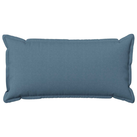 Vidaxl kussensloop 2 pcs houten jeans blauw 40 x 80 cm faux linnen
