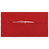 Vidaxl kussensloop 2 pcs houten rood 40 x 80 cm faux linnen