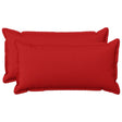 Vidaxl kussensloop 2 pcs houten rood 40 x 80 cm faux linnen