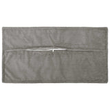Vidaxl kussensloop 2 st houten lichtgrijs 40 x 80 cm corduroy