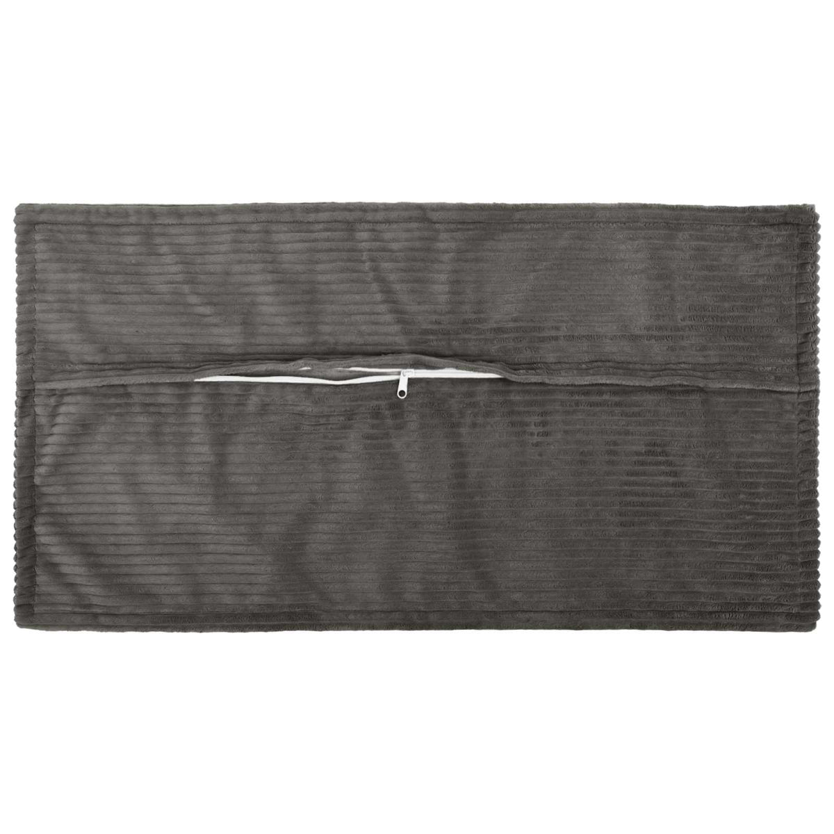 Vidaxl kussensloop 12 st houten donkergrijs 40 x 80 cm corduroy