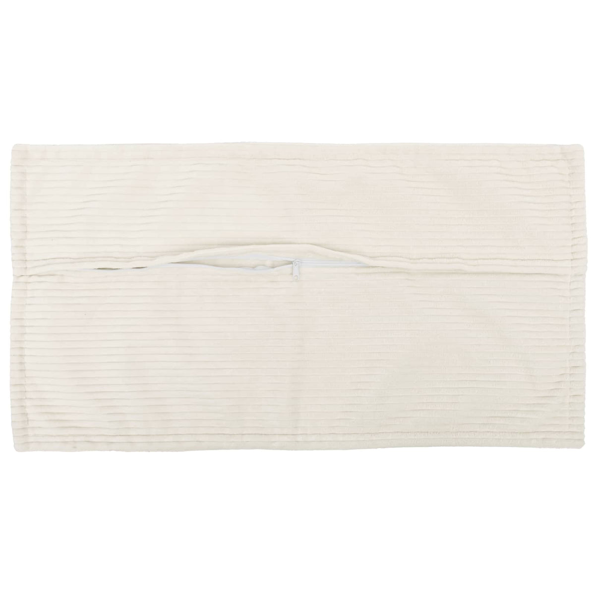 Vidaxl kussensloop 12 st houten crèmekleurig 40 x 80 cm corduroy