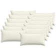 Vidaxl kussensloop 12 st houten crèmekleurig 40 x 80 cm corduroy