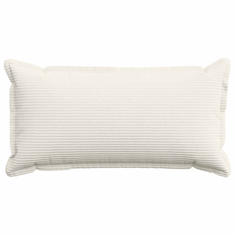 Vidaxl kussensloop 12 st houten crèmekleurig 40 x 80 cm corduroy