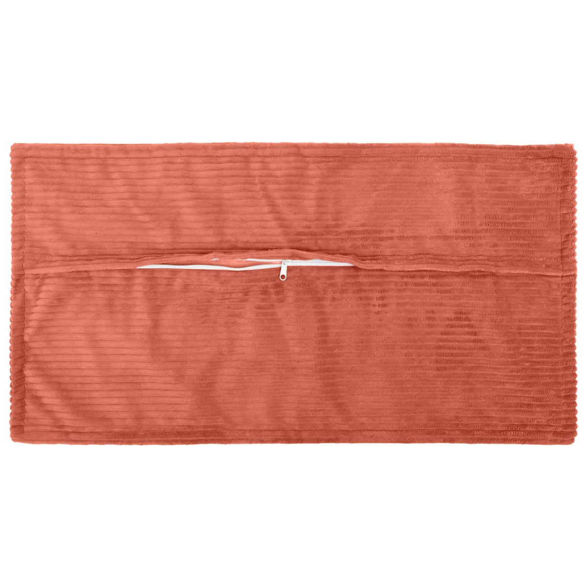Vidaxl kussensloop 6 st houten rood-oranje 40 x 80 cm corduroy