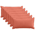 Vidaxl kussensloop 6 st houten rood-oranje 40 x 80 cm corduroy
