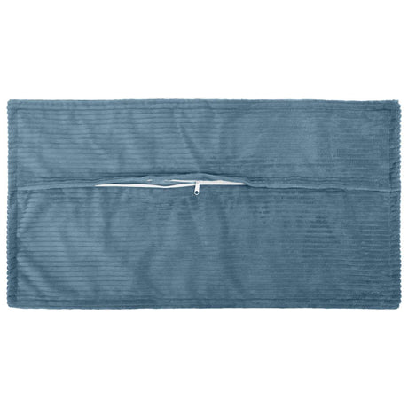 Vidaxl kussensloop 2 st houten blauw 40 x 80 cm corduroy