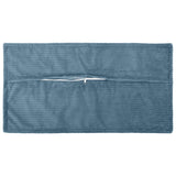 Vidaxl kussensloop 12 st houten blauw 40 x 80 cm corduroy