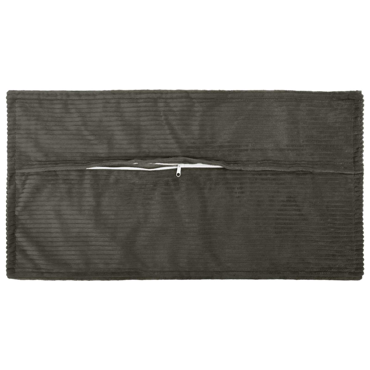 Vidaxl kussensloop 12 st houten antraciet 40 x 80 cm corduroy