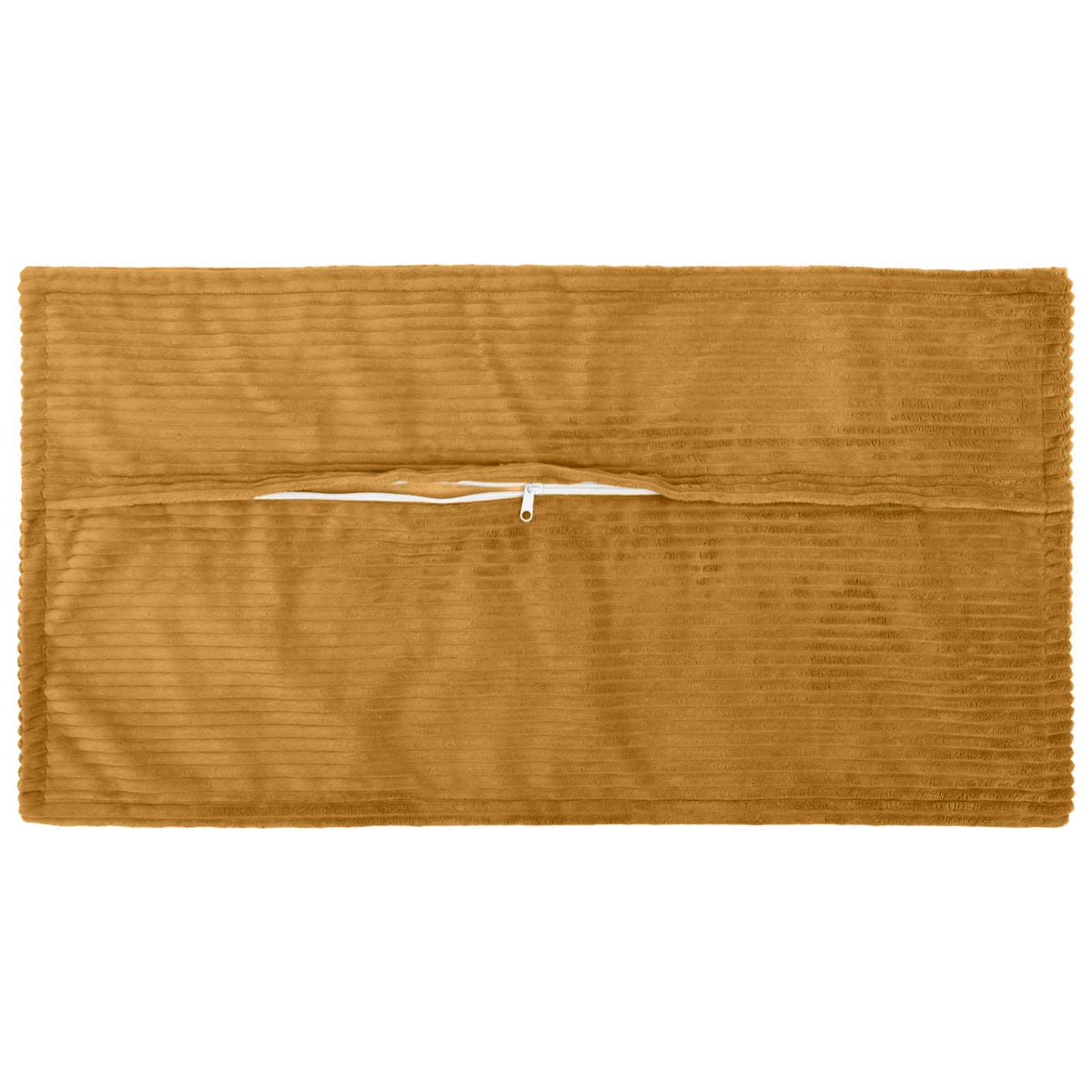 Vidaxl kussensloop 12 st houten geel 40 x 80 cm corduroy