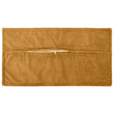 Vidaxl kussensloop 12 st houten geel 40 x 80 cm corduroy