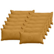 Vidaxl kussensloop 12 st houten geel 40 x 80 cm corduroy