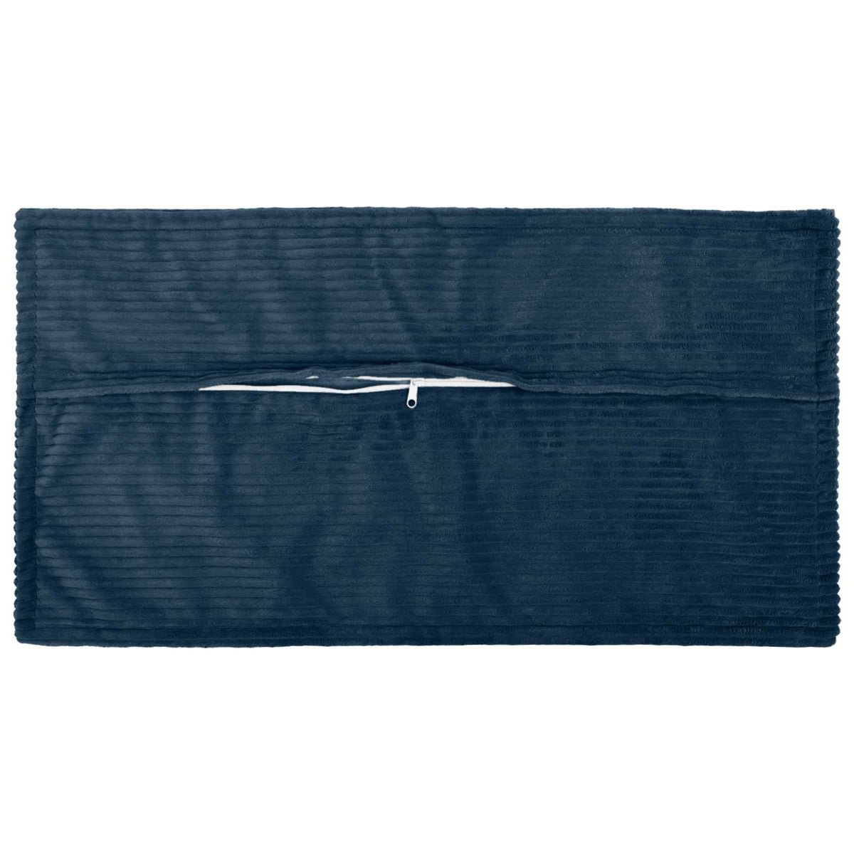 Vidaxl kussensloop 6 st houten marineblauw 40 x 80 cm corduroy